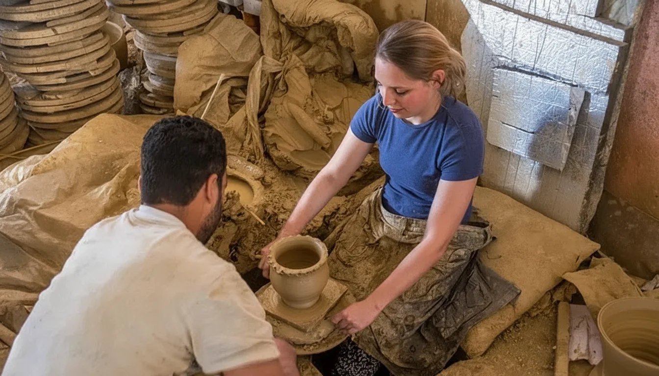 Pottery workshop with a local artisan