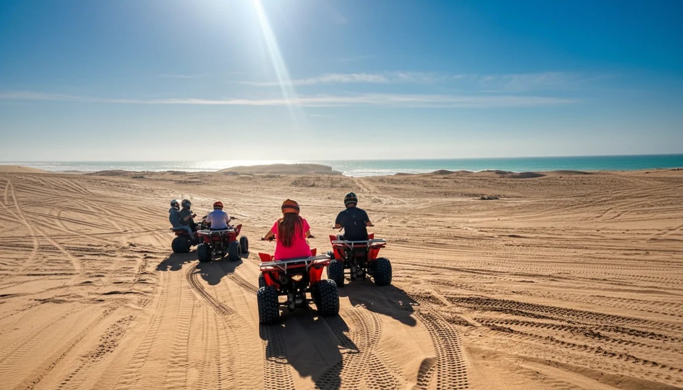Quad y descenso de dunas en una salida