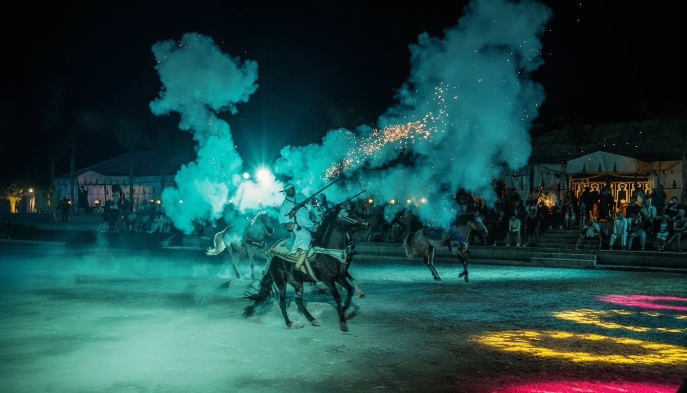 Fantasia evening: dinner, music and horse show